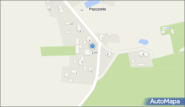 Pszczonki, Pszczonki, 4, mapa Pszczonki