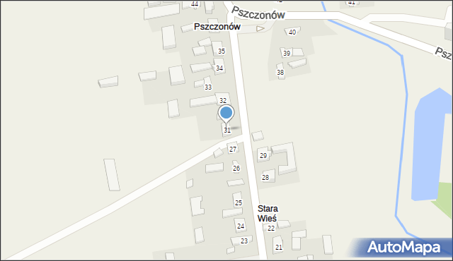 Pszczonów, Pszczonów, 31, mapa Pszczonów