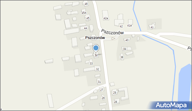 Pszczonów, Pszczonów, 34, mapa Pszczonów