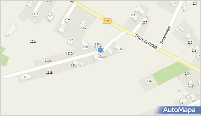 Radostowice, Pszczyńska, 232, mapa Radostowice