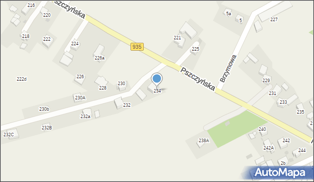 Radostowice, Pszczyńska, 234, mapa Radostowice