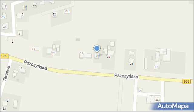 Rudziczka, Pszczyńska, 19, mapa Rudziczka