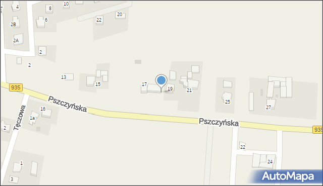 Rudziczka, Pszczyńska, 19a, mapa Rudziczka