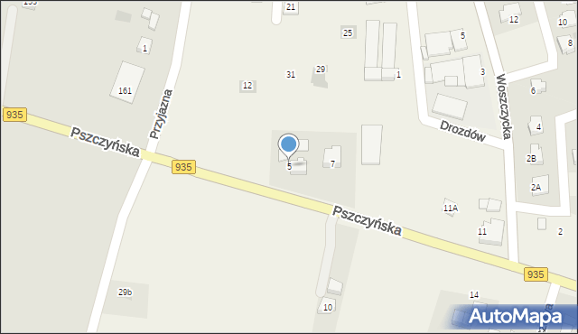 Rudziczka, Pszczyńska, 5, mapa Rudziczka