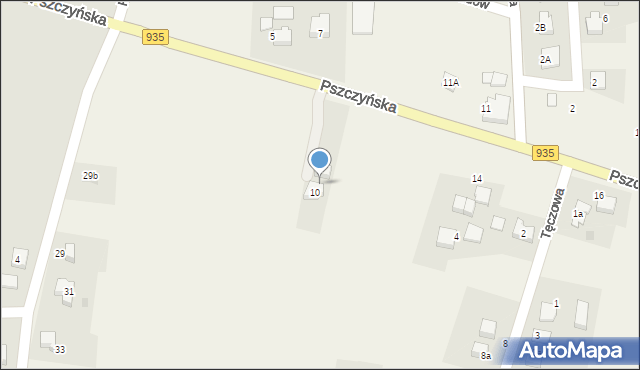 Rudziczka, Pszczyńska, 8, mapa Rudziczka