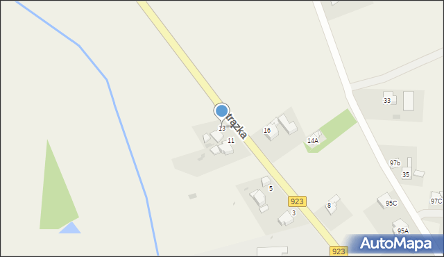 Rzuchów, Pstrązka, 13, mapa Rzuchów