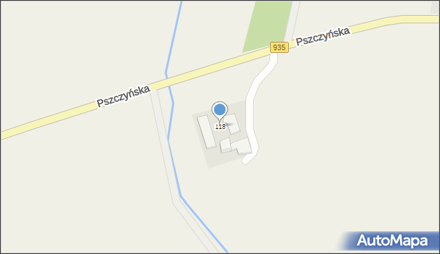 Suszec, Pszczyńska, 118, mapa Suszec