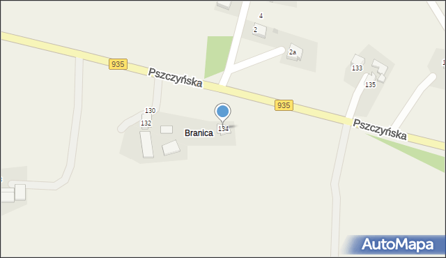 Suszec, Pszczyńska, 134, mapa Suszec