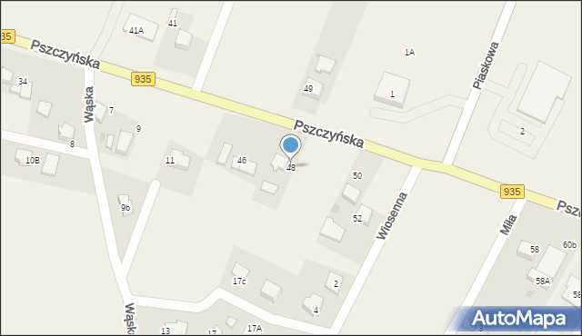 Suszec, Pszczyńska, 48, mapa Suszec