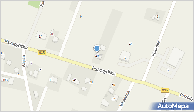Suszec, Pszczyńska, 49, mapa Suszec