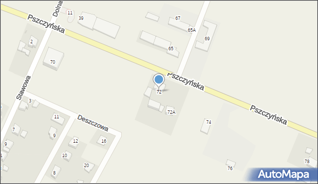 Suszec, Pszczyńska, 72, mapa Suszec