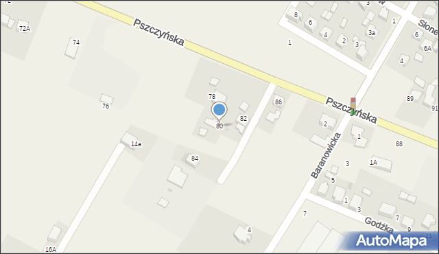 Suszec, Pszczyńska, 80, mapa Suszec