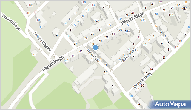 Wałbrzych, Psie Pole, 2, mapa Wałbrzycha