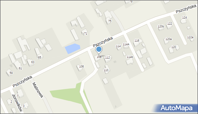 Warszowice, Pszczyńska, 108, mapa Warszowice