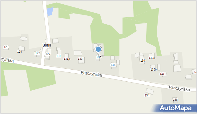 Warszowice, Pszczyńska, 135, mapa Warszowice