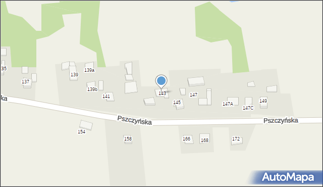 Warszowice, Pszczyńska, 143, mapa Warszowice