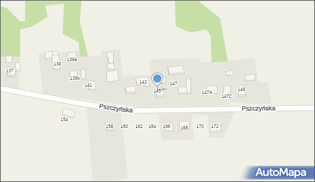 Warszowice, Pszczyńska, 145, mapa Warszowice