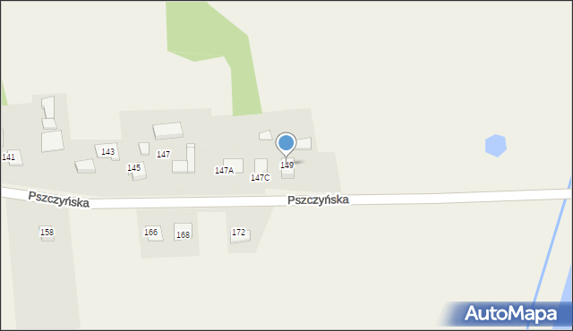 Warszowice, Pszczyńska, 149, mapa Warszowice