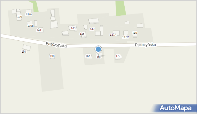 Warszowice, Pszczyńska, 168, mapa Warszowice