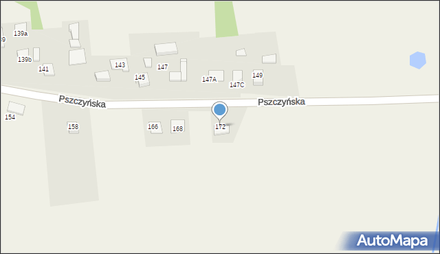 Warszowice, Pszczyńska, 172, mapa Warszowice