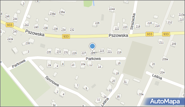 Wodzisław Śląski, Pszowska, 225, mapa Wodzisławia Śląskiego