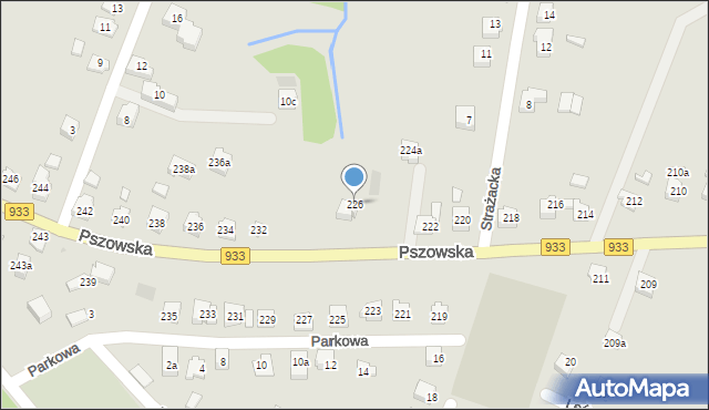 Wodzisław Śląski, Pszowska, 226, mapa Wodzisławia Śląskiego