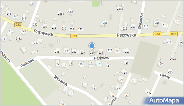 Wodzisław Śląski, Pszowska, 227, mapa Wodzisławia Śląskiego