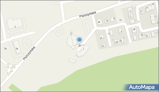 Wola, Pszczyńska, 26, mapa Wola