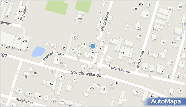 Wrocław, Pszczelarska, 29A, mapa Wrocławia