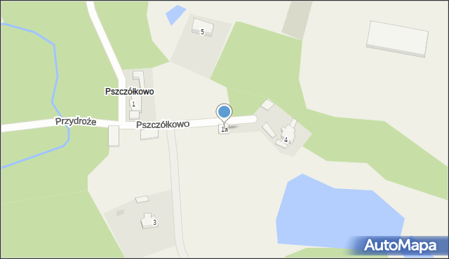 Wygnańczyce, Pszczółkowo, 1a, mapa Wygnańczyce