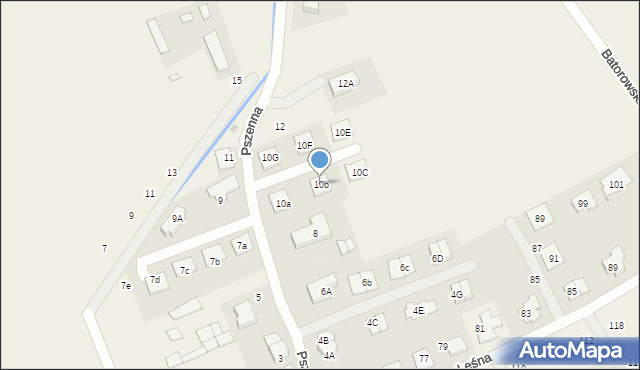 Wysogotowo, Pszenna, 10b, mapa Wysogotowo