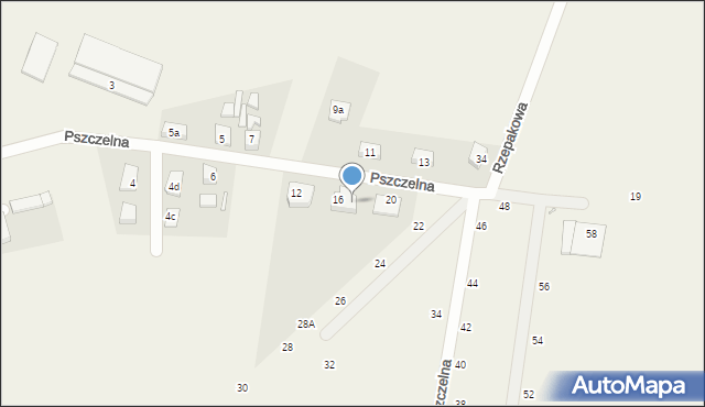 Zalasewo, Pszczelna, 18, mapa Zalasewo