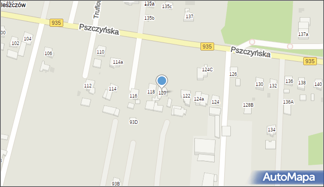 Żory, Pszczyńska, 120, mapa Żor