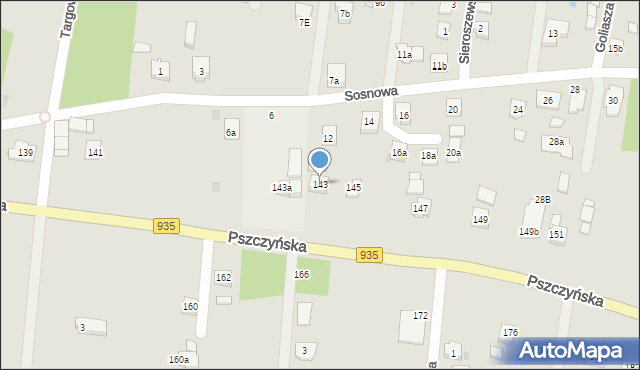 Żory, Pszczyńska, 143, mapa Żor