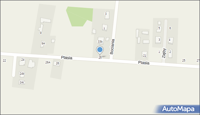 Budziska, Ptasia, 15, mapa Budziska