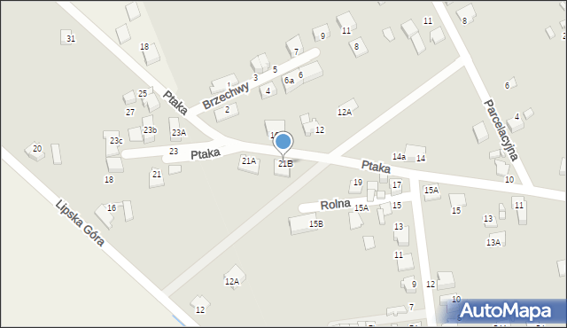 Lubliniec, Ptaka Tomasza, 21B, mapa Lubliniec