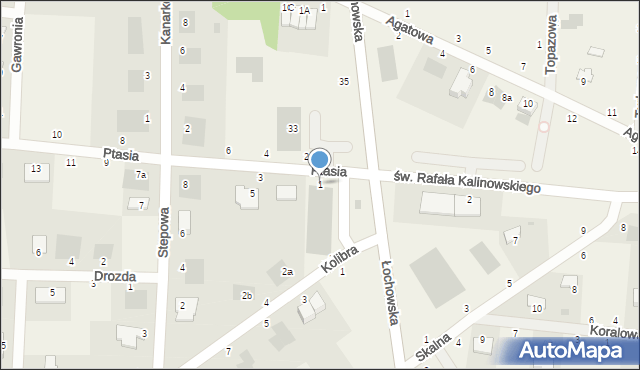 Murowaniec, Ptasia, 1, mapa Murowaniec