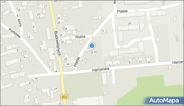 Opole, Ptasia, 2, mapa Opola
