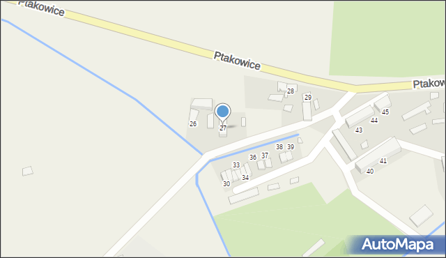 Ptakowice, Ptakowice, 27, mapa Ptakowice