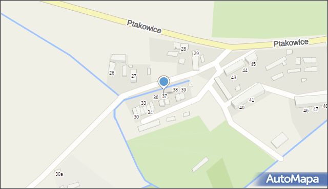 Ptakowice, Ptakowice, 37, mapa Ptakowice