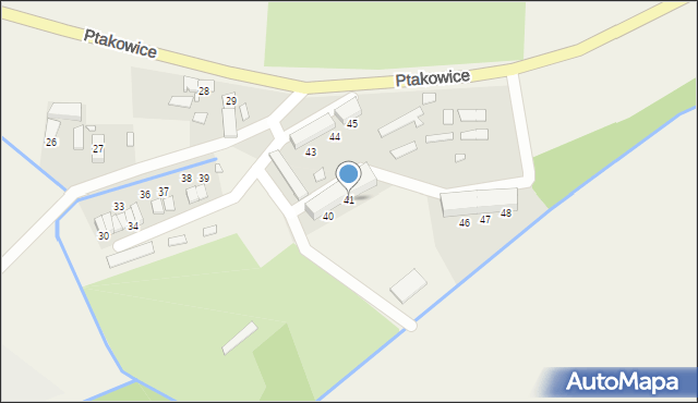 Ptakowice, Ptakowice, 41, mapa Ptakowice