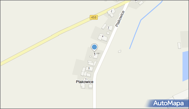 Ptakowice, Ptakowice, 5, mapa Ptakowice