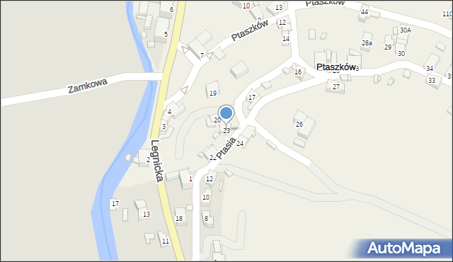 Ptaszków, Ptaszków, 23, mapa Ptaszków