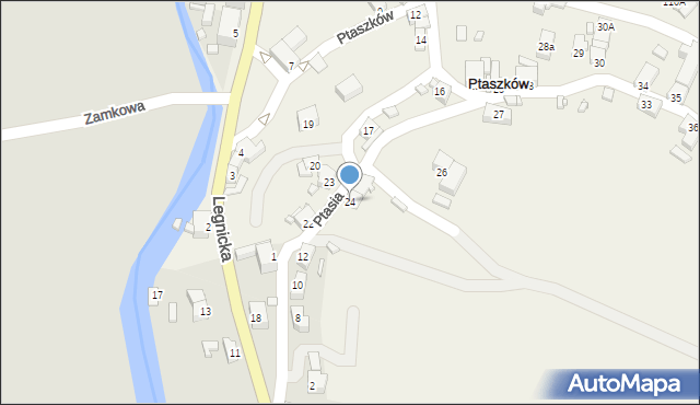 Ptaszków, Ptaszków, 24, mapa Ptaszków