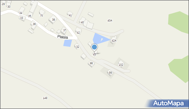 Ptaszków, Ptaszków, 43, mapa Ptaszków