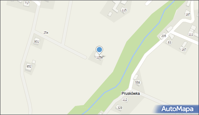 Ptaszkowa, Ptaszkowa, 115a, mapa Ptaszkowa