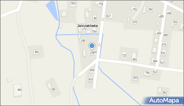 Ptaszkowa, Ptaszkowa, 176, mapa Ptaszkowa