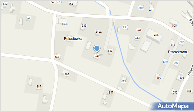 Ptaszkowa, Ptaszkowa, 241, mapa Ptaszkowa