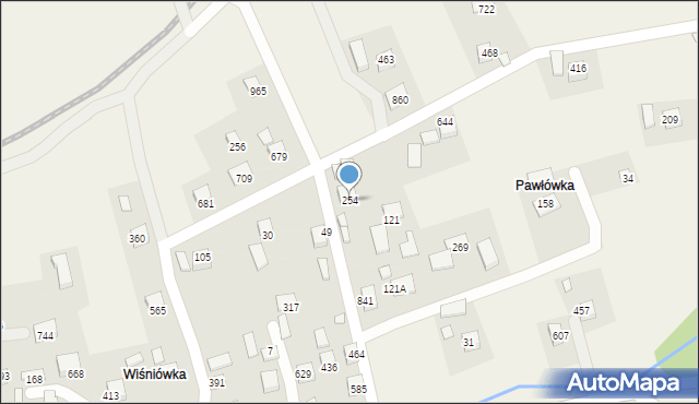 Ptaszkowa, Ptaszkowa, 254, mapa Ptaszkowa