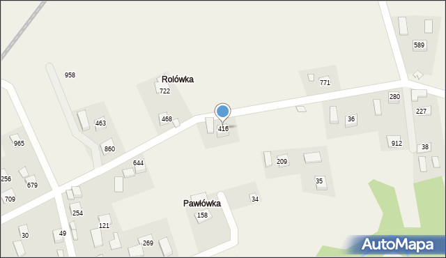 Ptaszkowa, Ptaszkowa, 416, mapa Ptaszkowa